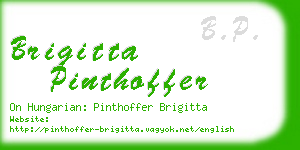 brigitta pinthoffer business card